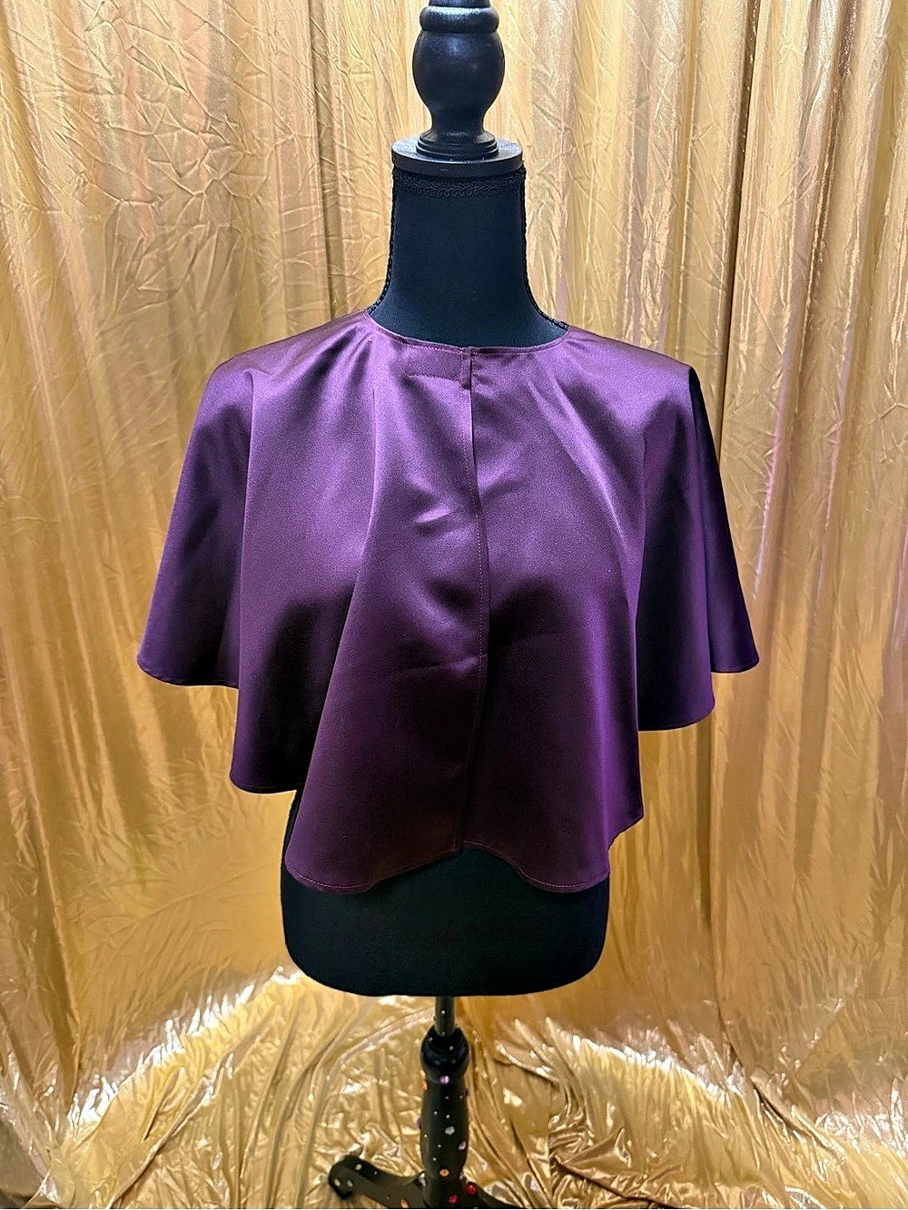 Disney Studios Costume Dept Purple Cape One-size Velcro enclosure